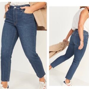 OLD NAVY High-Waisted Button-Fly O.G. Straight Cut-Off Jeans in Lagos Size 4